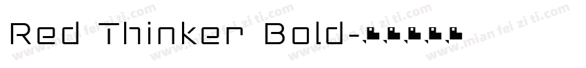 Red Thinker Bold字体转换